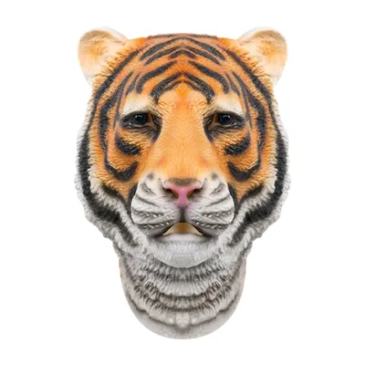 Лицо Тигра на фоне острова» — создано в Шедевруме
