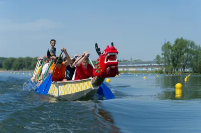 В Воронеже прошли региональные соревнования по гребле на лодках «Дракон»