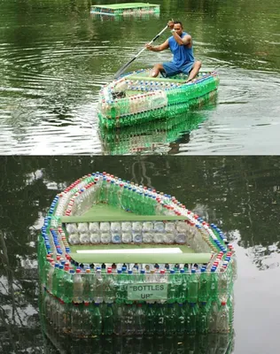 В Озерске дети смастерили лодку Гуччи из пластиковых бутылок и уплыли на  ней в поход. В погоню за ними пустились спасатели МЧС - ЯПлакалъ