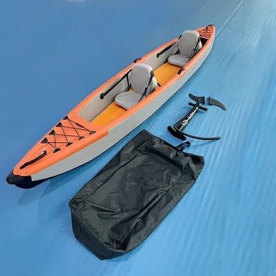 Новый дизайн, рыболовная Лодка на 2 человека, складная лодка-каяк, надувные  лодки из ПВХ | AliExpress