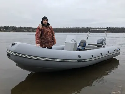 Купить Лодка РИБ АЭРО Победа 350 Лайт (св.серый/серый) по выгодной цене |  Siblodki.ru