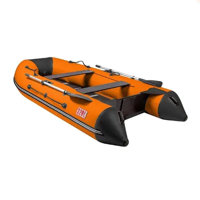 Купить Лодка ПВХ под мотор Тонар Алтай 320L (оранжево-черная) - недорого по  выгодной цене | Комфортный Кемпинг