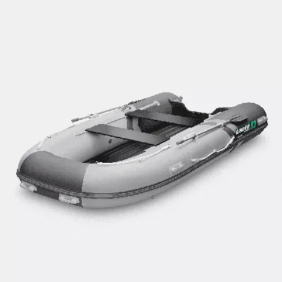 Лодка ПВХ GLADIATOR E380S Серый - Моторыбак