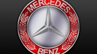 5D Светящийся логотип Mercedes-Benz Белый купить белую подсветку эмблемы  для марки авто Мерседес недорого в подарок на 23 февраля - Москва