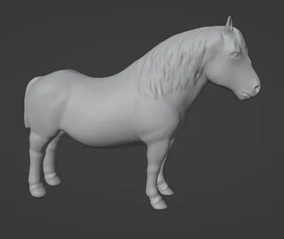 Низкополигональная ломовая лошадь 3D Модель $24 - .3ds .c4d .fbx .max .obj  - Free3D