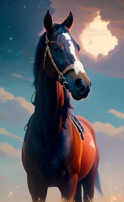 Обои воды лошадь, конь, жеребец, графический дизайн, графика для iPhone  6S+/7+/8+ бесплатно, заставка 1080x1920 - скачать картинки и фото