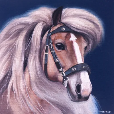 Картина Картина маслом \"Портрет лошади\" 80x80 JR211204 купить в Москве