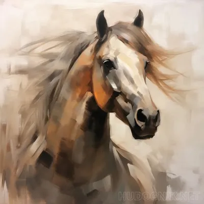 Портрет лошади, Андрей Ситько- картина с изображением лошади, портрет лошади,  голова лошади