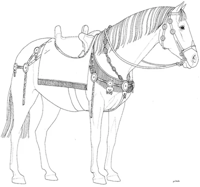 Лошадь с седлом Schleich купить по цене 2147 руб. в интернет-магазине  Euromade