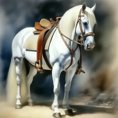 Купить цифровую версию картины: Эдгар Дега - Лошадь с седлом и уздечкой,  Кеймбридж | Артхив