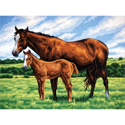 Набор лошадь с жеребенком Счастье рядом 148818808 купить за 883 ₽ в  интернет-магазине Wildberries