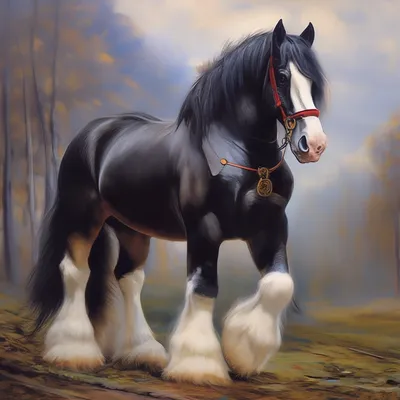 Шайр - лошадь-великан, сила и выносливость!» — создано в Шедевруме