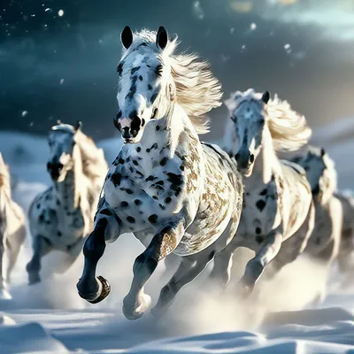 лошадь в серых яблоках стоковое фото. изображение насчитывающей снежок -  13561428