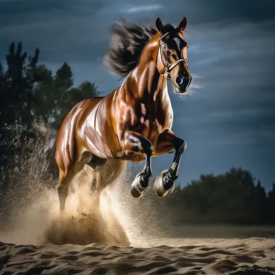 Вид на лошадь и ее всадника в полном прыжке на соревнованиях по конному  спорту | Премиум Фото