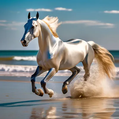 Ахалтекинская лошадь арт - 74 фото