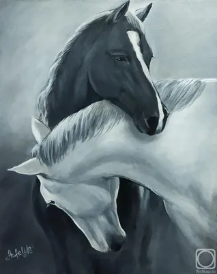 Лошади. Любовь» картина Спирьковой Любови (холст, акрил) — заказать на  ArtNow.ru