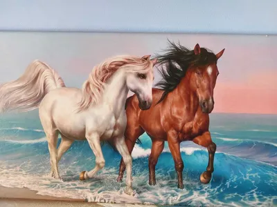 Картина по номерам \"Любовь лошади\"
