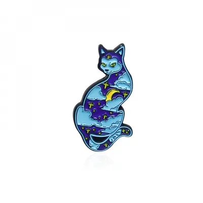 Красивый лунный кот,на лбу луна …» — создано в Шедевруме