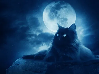 Лунный кот - картинки и фото koshka.top