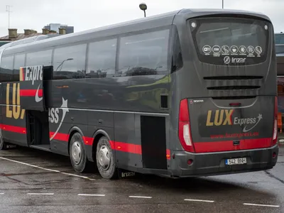 Несколько автобусов Lux Express, курсирующих между Таллинном и  Санкт-Петербургом, зарегистрированы в России - Delfi RUS
