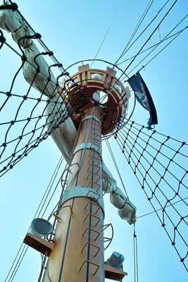 Мачты пиратский корабль старый парусный корабль навигационная лодка яхта |  Премиум Фото