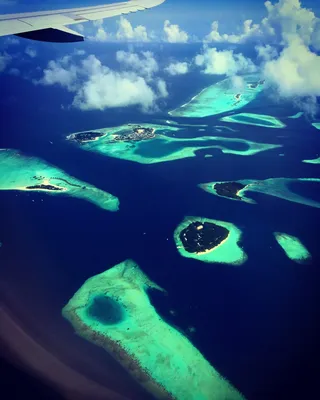 Мальдивы с самолета :: Елена Кислых – Социальная сеть ФотоКто