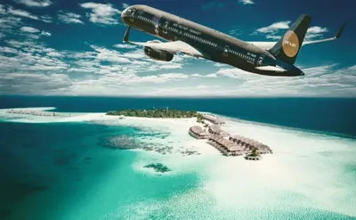 Мальдивы из иллюминатора самолета | Авиация, путешествия и фото | Дзен