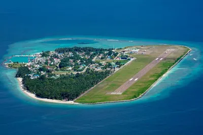 Фото «Вид с самолета перед посадкой№1» из фотогалереи «Мальдивы» отель