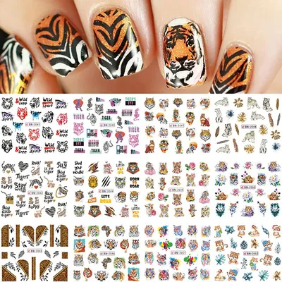 tiger stripe nails | tiger striped nail art - for more info,… | Flickr