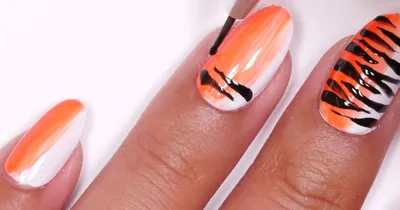Tiger print| Nail Wraps | Nail Stickers | Nail Strips | Gel Nails | Nail  Polish Wraps - Nailfordable