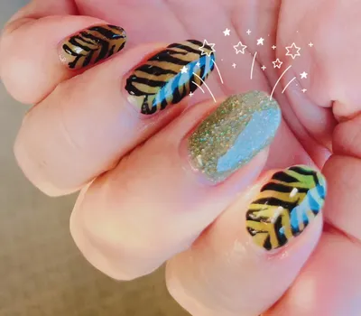 🐅tiger pattern nails.🐅 | Gallery posted by *ココ日和 | Lemon8
