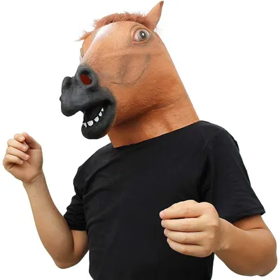 Карнавальная маска голова Лошади, Маска Коня - купить по доступным ценам в  интернет-магазине OZON (1313516254)