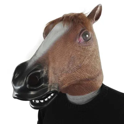 Гумова маска кінь RESTEQ, латексна маска коня, маска тварини, косплей коня  (ID#1892250952), цена: 799 ₴, купить на Prom.ua