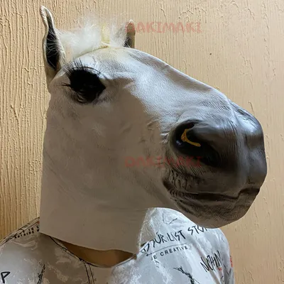Маска черной лошади купить в kaskad-prazdnik.ru за 2700 руб.