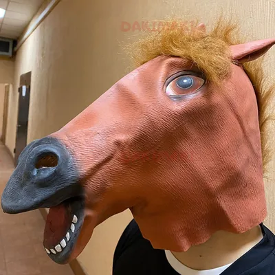 ФОТО НАСТОЯЩЕЕ!!! Реалистичная маска лошади коня: 450 грн. - Другие подарки  Киев на Olx
