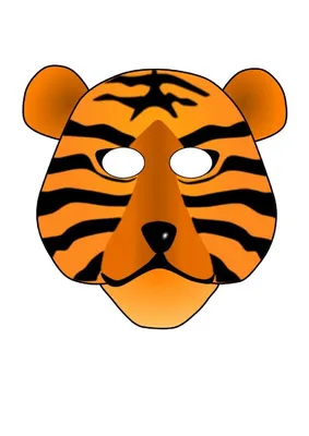 Маска Тигр закрытая пасть (латекс)