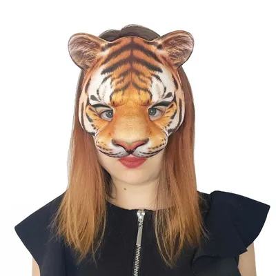 Маска тигра символа 2022 года/Карнавал/Новый год/Тигр/Хэллоуин купить по  цене 149 ₽ в интернет-магазине KazanExpress