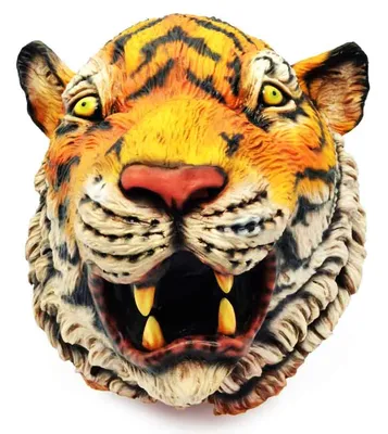 Маска тигра для лица новогодняя купить по цене 105 ₽ в интернет-магазине  KazanExpress