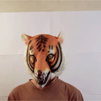 Felt mask Tiger DIY. Carnival mask for kindergarten and school. Новогодняя  маска из фетра для садика - YouTube