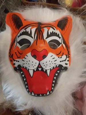 Купить Маска Дэн Ди коллекционер голова тигра, талисман, пушистая маска,  взрослый костюм, маска для косплея, плюшевая, цена 2 790 руб —  (133956518013)