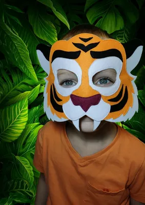 Детская маска тигра .маска тигрицы в интернет-магазине на Ярмарке Мастеров  | Карнавальные маски, Красногорск - доставка по России. Товар продан.