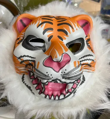 3D маска с животными, маски для Хэллоуина, маскарада, мяча, тигр, свинка,  полумаска для лица, искусственная маска для карнавала, костюма, реквизит,  декоративный аксессуар | AliExpress