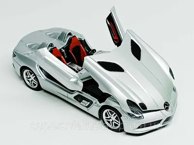 Серебристый Mercedes Benz slr McLaren…» — создано в Шедевруме