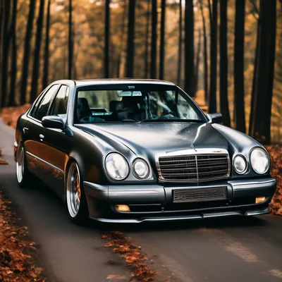 Пороги AMG E55 на Mercedes E-Class W210