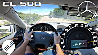 Mercedes CL 500 Autobahn Top Speed Run