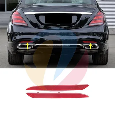 √ 2PCS Rear Bumper Brake Reflector For Mercedes W222 W166 X166 GLE GLS  S-Class | eBay