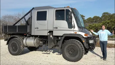 This Massive Unimog U500 Is the Ultimate Insane Mercedes Pickup Truck -  YouTube
