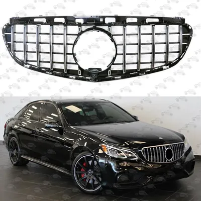Front Racing Facelift Grille For Mercedes-Benz W212 E63S AMG 2014-2015 GT  Silver | eBay