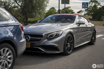 2017 Mercedes-AMG S63 Cabriolet Edition 130 (Color: Alubeam Silver; Fabric  Soft Top: Red) - Side | Caricos