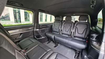 Аренда минивэна Mercedes-Benz V-class Extra Long 7 мест черный с водителем  в Москве, цена от 3000 р/ч